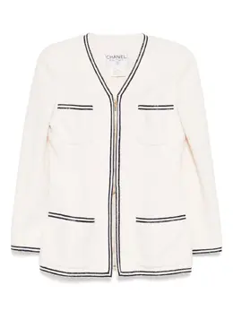 CHANEL Pre-Owned: Белая куртка 