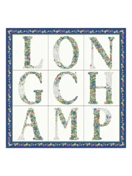 Longchamp: Голубой шарф 