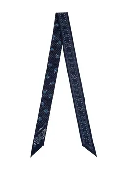 Longchamp: Синий шарф 