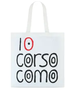 10 CORSO COMO: Сумка-шоппер с принтом 