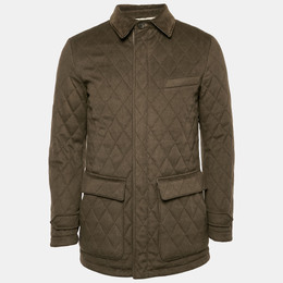 Loro Piana: Куртка цвета хаки 