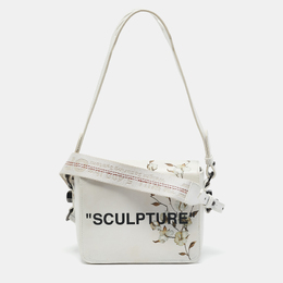 Off-White: Белая сумка через плечо  Binder Clip