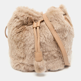 Longchamp: Бежевая сумка 