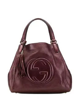 Gucci Pre-Owned: Фиолетовая сумка-шоппер 