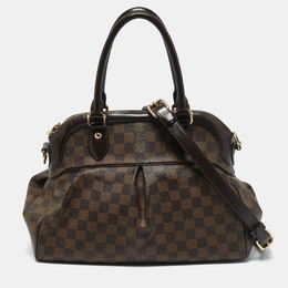 Louis Vuitton: Коричневая сумка 