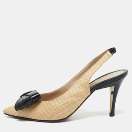 Fendi: Бежевые туфли 