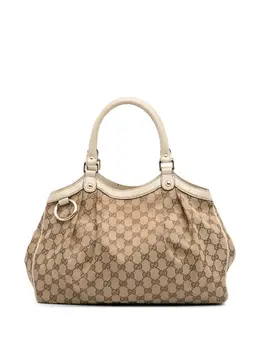 Gucci Pre-Owned: Коричневая сумка-шоппер 