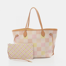 Louis Vuitton: Розовая сумка-шоппер  Neverfull MM