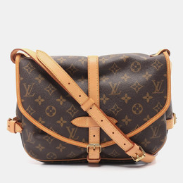Louis Vuitton: Коричневая сумка 