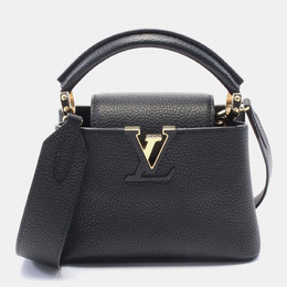 Louis Vuitton: Чёрная сумка через плечо 