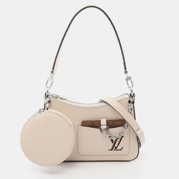 Louis Vuitton: Бежевая сумка  Épi
