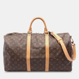 Louis Vuitton: Коричневая сумка  Keepall