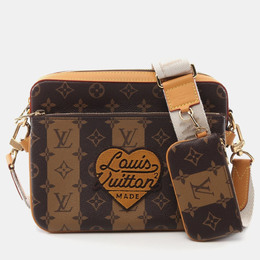 Louis Vuitton: Сумка через плечо в полоску 