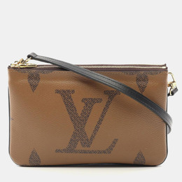 Louis Vuitton: Коричневая сумка через плечо  Pochette
