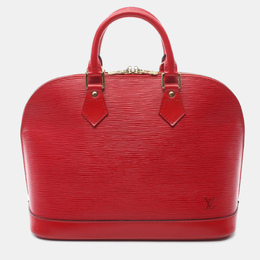 Louis Vuitton: Красная сумка  Épi
