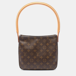 Louis Vuitton: Коричневая сумка  Looping