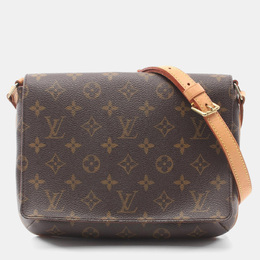 Louis Vuitton: Коричневая сумка  Musette