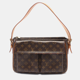 Louis Vuitton: Коричневая сумка 
