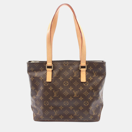 Louis Vuitton: Коричневая сумка-шоппер 