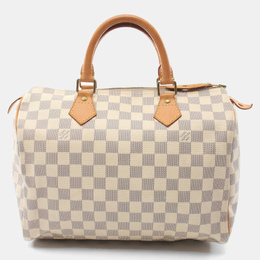 Louis Vuitton: Белая сумка  Speedy 30
