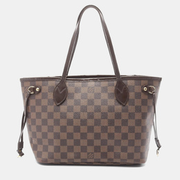 Louis Vuitton: Коричневая сумка-шоппер  Neverfull