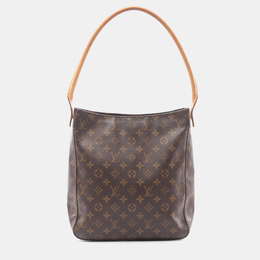 Louis Vuitton: Коричневая сумка  Looping