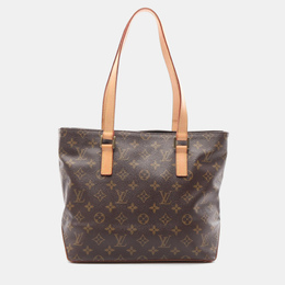 Louis Vuitton: Коричневая сумка-шоппер 