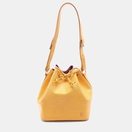 Louis Vuitton: Жёлтая сумка  Épi
