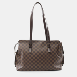 Louis Vuitton: Коричневая сумка-шоппер 
