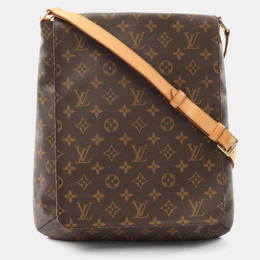 Louis Vuitton: Коричневая сумка  Musette