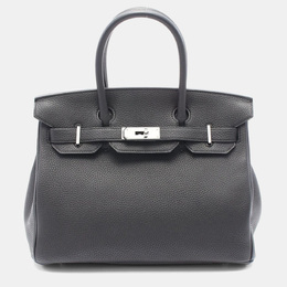 Hermes: Чёрная сумка  Birkin 30