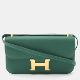Hermes: Зелёная сумка через плечо 