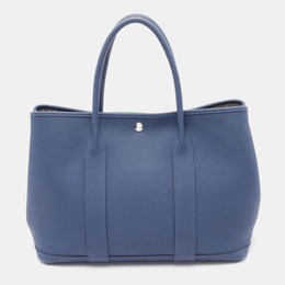 Hermes: Голубая сумка-шоппер 