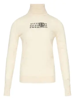 MM6 Maison Margiela: Светлый свитер 