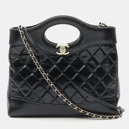 Chanel: Чёрная сумка через плечо 