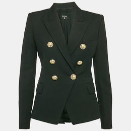 Balmain: Чёрный жакет 