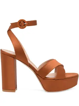 Gianvito Rossi: Коричневые сандалии 