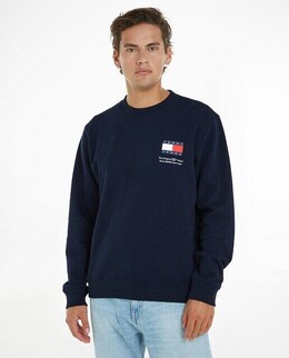 Tommy Jeans: Тёмная толстовка 