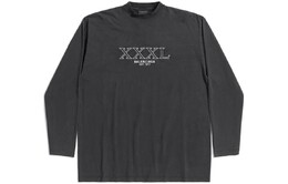 Balenciaga: Чёрная футболка 