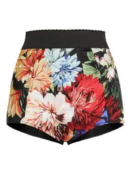 Dolce & Gabbana: Шорты с растительным принтом 