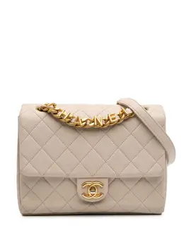 CHANEL Pre-Owned: Коричневая сумка через плечо 