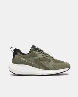 Lacoste: Зелёные кроссовки 