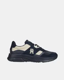 Tommy Hilfiger: Тёмные кроссовки 