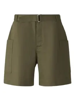 Officine Generale: Зелёные шорты 