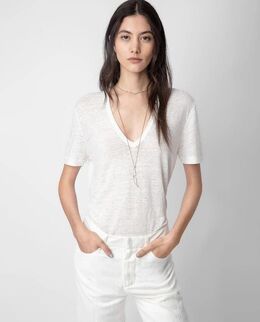 Zadig & Voltaire: Белая футболка 