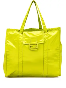 Fendi Pre-Owned: Зелёная сумка-шоппер 