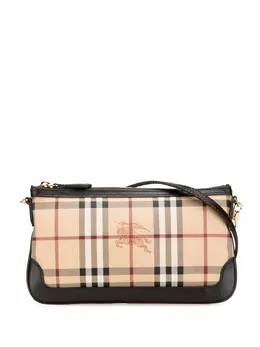 Burberry Pre-Owned: Коричневая сумка через плечо 