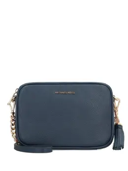 Michael Michael Kors: Синяя сумка через плечо 