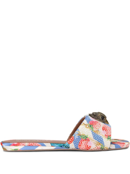 Kurt Geiger London: Белые шлёпанцы 