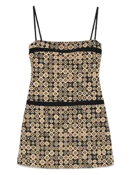 CHANEL Pre-Owned: Бежевое платье 